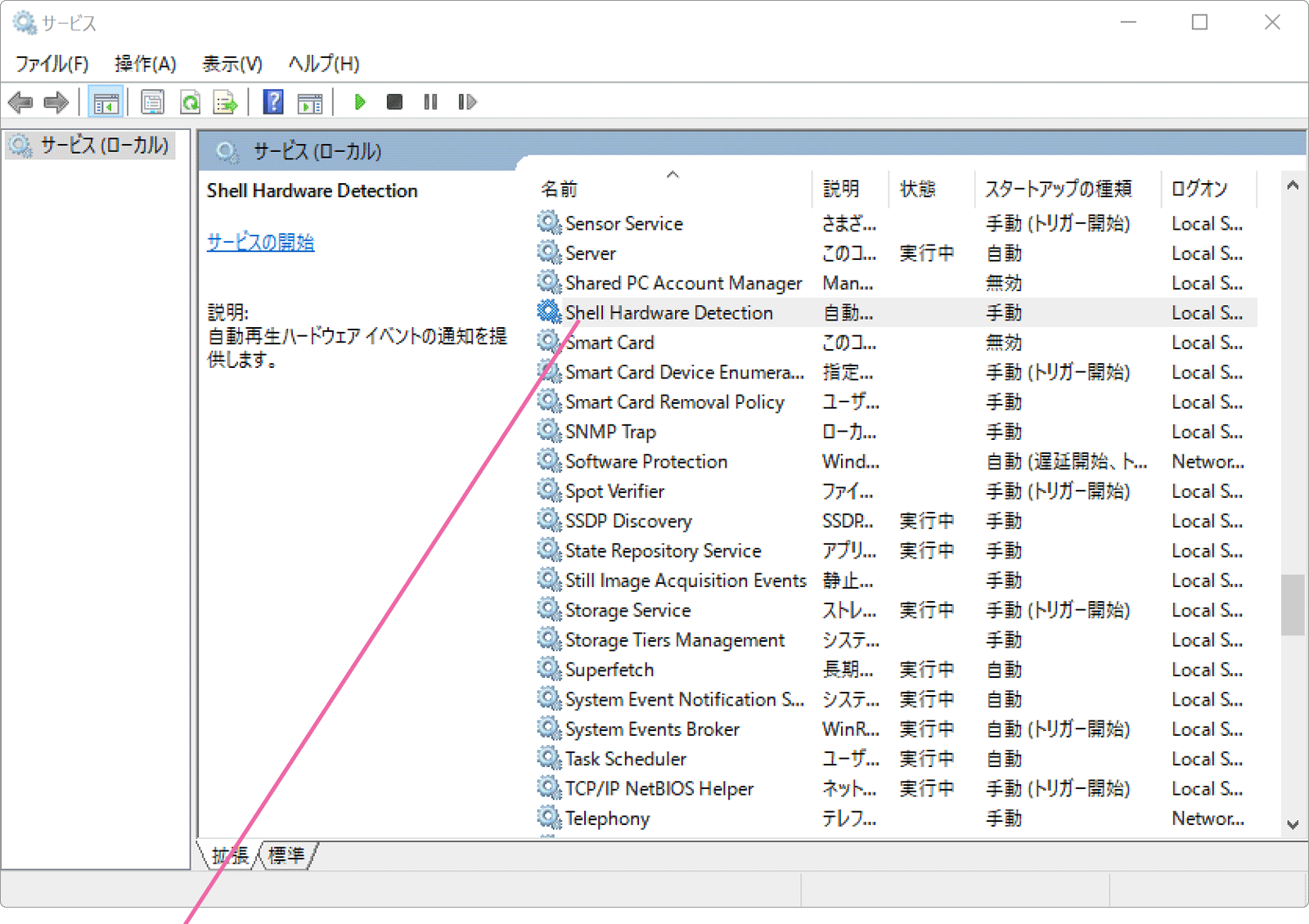 サービス一覧