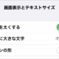iPhone 文字を大きく