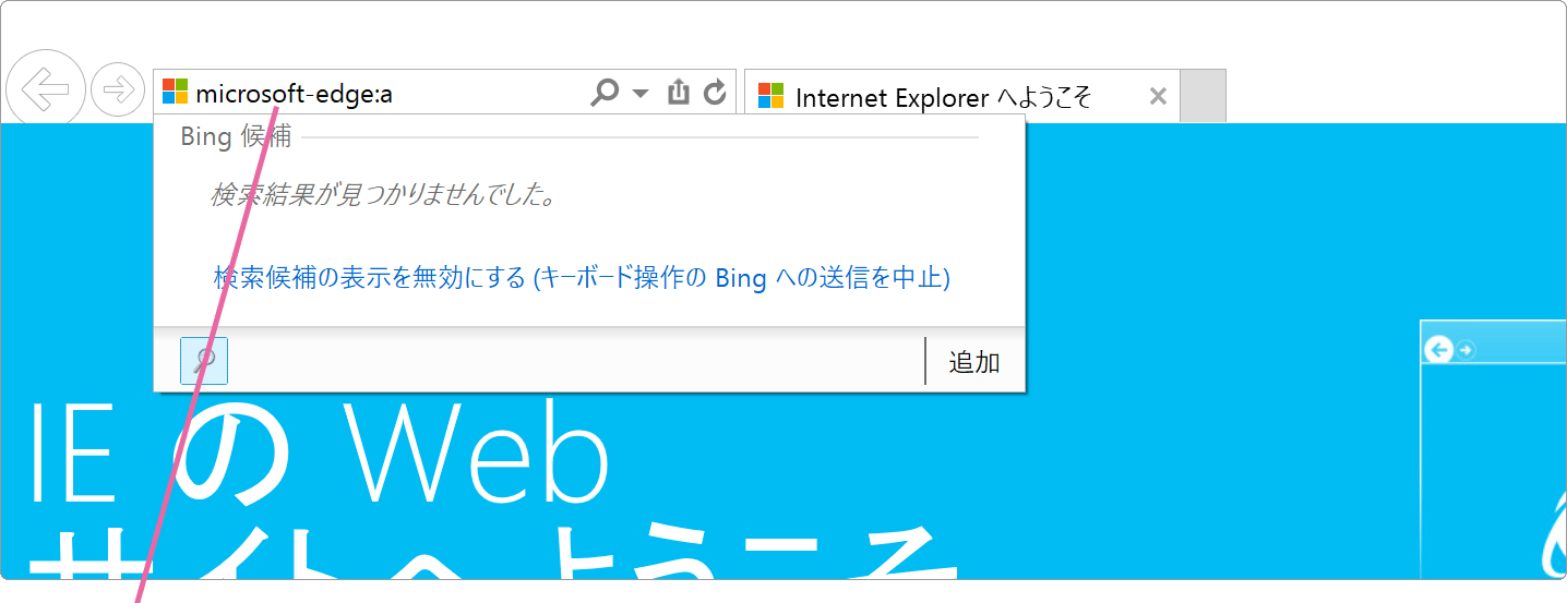 IEアドレスバー