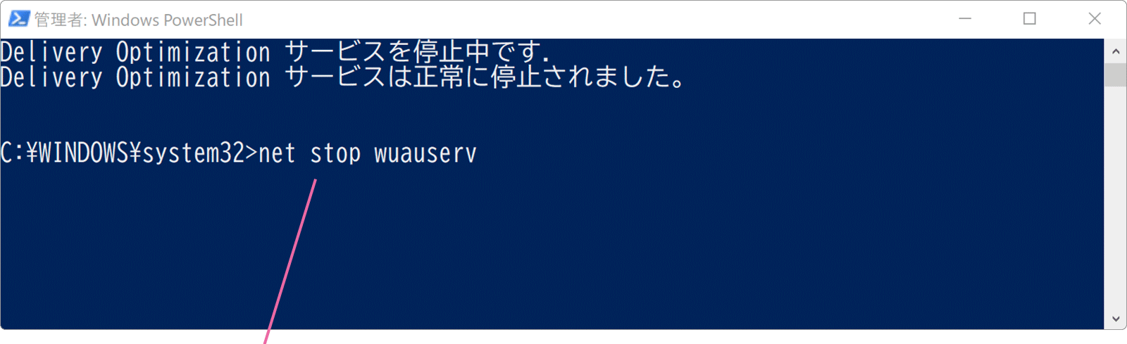 Powershell画面