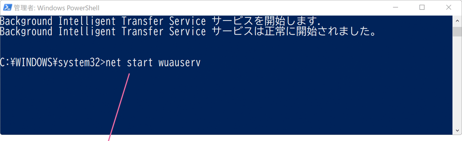 Powershell画面
