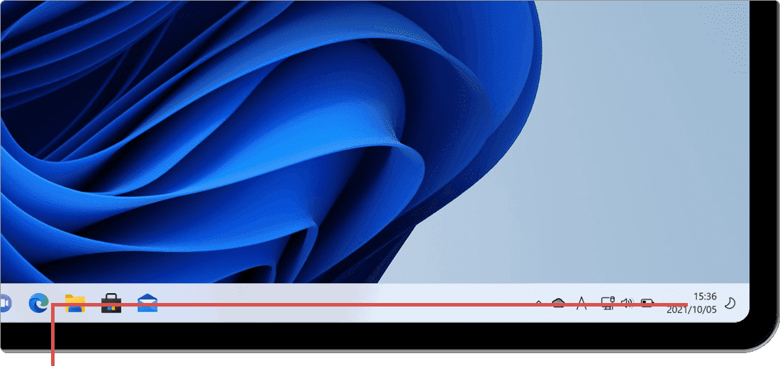 時刻を右クリック